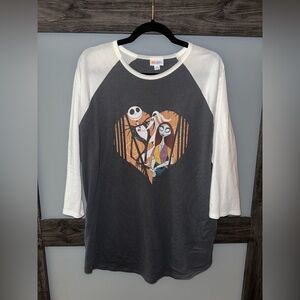 LuLaRoe Nightmare Before Christmas XL baseball style shirt “Randy”